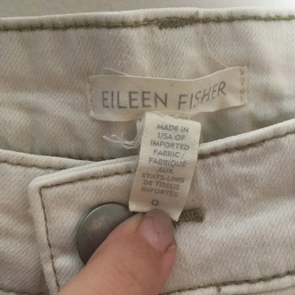 Eileen Fisher Skinny Jeans Frayed Hem Size 0 - Picture 4 of 7